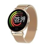 Ficha técnica e caractérísticas do produto Smartwatch Relógio Eletrônico Cf Supreme (Dourado - Aço Trançado)