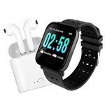 Ficha técnica e caractérísticas do produto Smartwatch Relogio Inteligente A6 C/Monitor Cardíaco Android Ios + Fone sem Fio