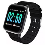 Ficha técnica e caractérísticas do produto Smartwatch Relógio Inteligente A6 Esporte Fitness Bluetooth Iphone Ios Android Motorola - M-6