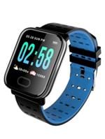 Ficha técnica e caractérísticas do produto Smartwatch Relógio Inteligente A6 Preto + Pulseira Extra Prata (Preto)