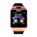 Smartwatch Riu R-160 Micro Chip Câmera 2.0 32Mb Mp3 Mp4 Dourado
