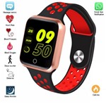 Ficha técnica e caractérísticas do produto Relógio Smartwatch S226 Face Whatsaap Instagran Notificações - Vermelho - Bracelet