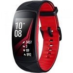 Ficha técnica e caractérísticas do produto Smartwatch Samsung Gear Fit2 Pro Pulseira P Preto/Vermelho