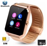 Ficha técnica e caractérísticas do produto SmartWatch Z60 Pulseira Metal Dourada Whatsapp Face Instagran - Smart Watch