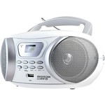 Ficha técnica e caractérísticas do produto Som Portátil Britânia BS83B Rádio FM Entradas Aux/USB 3,4W Branco