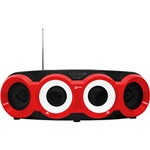 Ficha técnica e caractérísticas do produto Som Portátil Lenoxx BD1420 CD Player Rádio FM Entrada Auxiliar/USB e MP3 Player - Preto e Vermelho