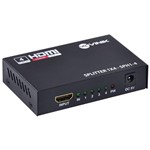 Ficha técnica e caractérísticas do produto Splitter HDMI 1 Entradas 4 Saidas SPH1-4 - eu Quero Eletro