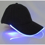 Ficha técnica e caractérísticas do produto SUM Sports LED Luz Brilho Partido do clube Atlético Negro Tecido viagem Hat Cap Luz Vermelha Baseball cap