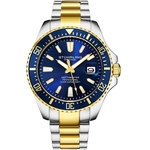 Stuhrling Relógios Original Pro Diver Watch Esportivo Coroa de Parafuso 100M Quartzo Homem