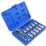 Ficha técnica e caractérísticas do produto 29Pcs Estrela Torx Sockets Set & Bit Masculino Feminino E & T Sockets