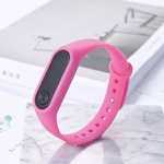 Ficha técnica e caractérísticas do produto Moda Unissex Outdoor Simples Sports Red LED Digital pulseira relógio Ladies watches
