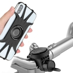 Suporte para telefone celular para a motocicleta de bicicleta Universal Telefone Suporte Anti-gota Anti-vibração de silicone magnético de 360 ¿¿graus de rotação Auto parts