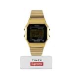 Supreme Relógio Digital Timex - Dourado