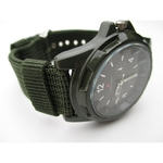Ficha técnica e caractérísticas do produto Swiss Army Men `s verde da tela Strap Watch estoque pronto
