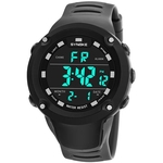 Ficha técnica e caractérísticas do produto SYNOKE Mens Digital Sports Watch Moderno Relógio De Pulso À Prova D'água