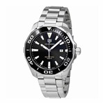 Ficha técnica e caractérísticas do produto Tag Heuer Aquaracer 300M Quartz Black Dial Mens Watch WAY101A.BA0746