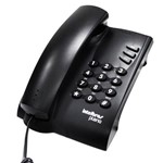 Telefone com Fio e Chave Pleno Preto - Intelbras