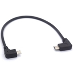 Ficha técnica e caractérísticas do produto Tipo C para USB Micro, 90 Deg USB-C Macho para Micro-B Masculino Adapter Converter