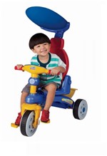 Ficha técnica e caractérísticas do produto Triciclo Infantil Fit Trike Azul Sem Estofado - Magic Toys