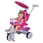 Ficha técnica e caractérísticas do produto Triciclo Infantil Super Trike Rosa C/ Empurrador Magic Toys