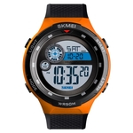 Ficha técnica e caractérísticas do produto LAR Homens Luxo Sport Watch 50M impermeável eletrônico Digital relógio de pulso