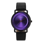 Ficha técnica e caractérísticas do produto FLY Homens Mulheres Moda Casual Grande Dial Couro Watchband relógio de quartzo