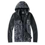 Ficha técnica e caractérísticas do produto TS Plus Size Floral Hoodie impresso Casual Windproof Jacket Esportes exaurir para o Homem