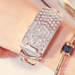 Ficha técnica e caractérísticas do produto FLY Presentes pulseira de aço relógios Quartz Assista Pulseira de pulso inoxidável luxo das Mulheres para as Mulheres