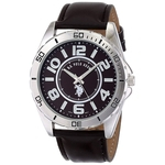 U.S. Polo Assn. Masculino Homem Pulseira de Couro Marrom