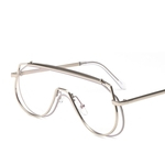 Ficha técnica e caractérísticas do produto Unisex Grande Metal Frame UV400 Moda óculos de sol