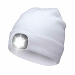 Ficha técnica e caractérísticas do produto Unisex Warm LED Light Battery Beanie Hat Cap Para Acampamento De Caça Ao Ar Livre