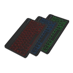 Ficha técnica e caractérísticas do produto Universal portátil sem fio Bluetooth 7-Colors teclado iluminado Magro com Construído em bateria recarregável Computer keyboard