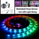 Ficha técnica e caractérísticas do produto Aro de basquete Sensor de rede ativado LED Light String Hoop Set 12 Flash + Magnet