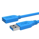 Ficha técnica e caractérísticas do produto LAR USB Azul 3.0 Extensão da Linha masculino para feminino rápida velocidade cabo conector para Thumb Drives USB Teclado Mouse