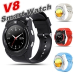 Ficha técnica e caractérísticas do produto V8 Smart Watch Clock With Sim TF Card Slot Bluetooth suitable for ios Android Phone Smartwatch