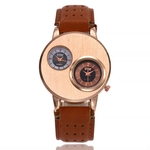 Ficha técnica e caractérísticas do produto Vansvar Women's Casual Quartz Leather Band Newv Strap Watch Analog Wrist Watch