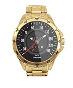 Velocimetro Passat Relógio Personalizado Masculino Dourado 5776 - Neka