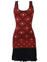 Ficha técnica e caractérísticas do produto Vestido Iodice Tricot Vermelho e Preto