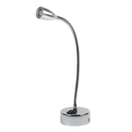 Ficha técnica e caractérísticas do produto 3W 85-265V Modern Silver LED Wall Lamps Flexible Gooseneck Bedroom Bedside Reading Light