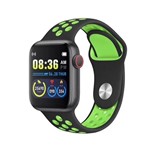 W5 Relógio Inteligente Saúde Pulseira de Monitoramento Fitness Smartwatch Esporte Android - Preto com Verde - Wearfit