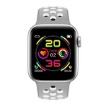 Ficha técnica e caractérísticas do produto W5 relógio inteligente saúde pulseira de monitoramento smartwatch Esporte Android - Prata com Branco