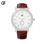 Ficha técnica e caractérísticas do produto Watch de Nova Moda Men High-End Carta Assista Quartz Leather Strap Men