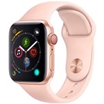 Ficha técnica e caractérísticas do produto Watch Series 4 GPS+ Cellular 40mm Dourado Case With Rosa Sand Sport Band - Apple