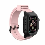 Ficha técnica e caractérísticas do produto Waterproof Case com Alça Caso impermeável para Apple Watch Banda 4 iWatch Bandas Strap Silicone 44 milímetros 40 milímetros Pulseira relógio inteligente Acessórios