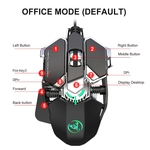 Ficha técnica e caractérísticas do produto Gaming Mouse Wired Gaming Mouse ajustável DPI 9key J600 Macro Definição programável Wired Rato Gamer luz Respiração ratos para computador portátil PC PUBG