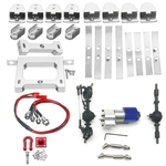 Ficha técnica e caractérísticas do produto REM WPL metal Chassis + Silver Bridge Eixo Transferência +370 Motor Gear Box Para B14 B24 B24ZH C14 C24 RC Car toys