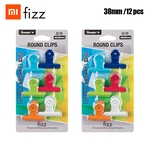 Ficha técnica e caractérísticas do produto Xiaomi Youpin Fizz Cor Rodada Ingressos Plástico Clipe de Metal Tamanho Seis Cores Mistas de Escritório de Negócios Portátil Papelaria