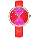 Ficha técnica e caractérísticas do produto YK35 luxo Quartz Relógio Women Watch Rodada Dial relógio de pulso para presentes