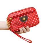 Ficha técnica e caractérísticas do produto Bolsa Mulheres Cosmetic Bag Moda Canvas Handbag Clutch Bag Zipper Coin Purse Alterar Carteira