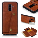 Ficha técnica e caractérísticas do produto JIA Para Samsung A6 2018 mais o dobro Buckle antiderrapante caso do celular à prova de choque de telefone com suporte Slot para cartão Mobile phone cover